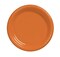 Party Central Round Disposable Party Dinner Plates - 10" - Sunkissed Orange - Club Pack of 240